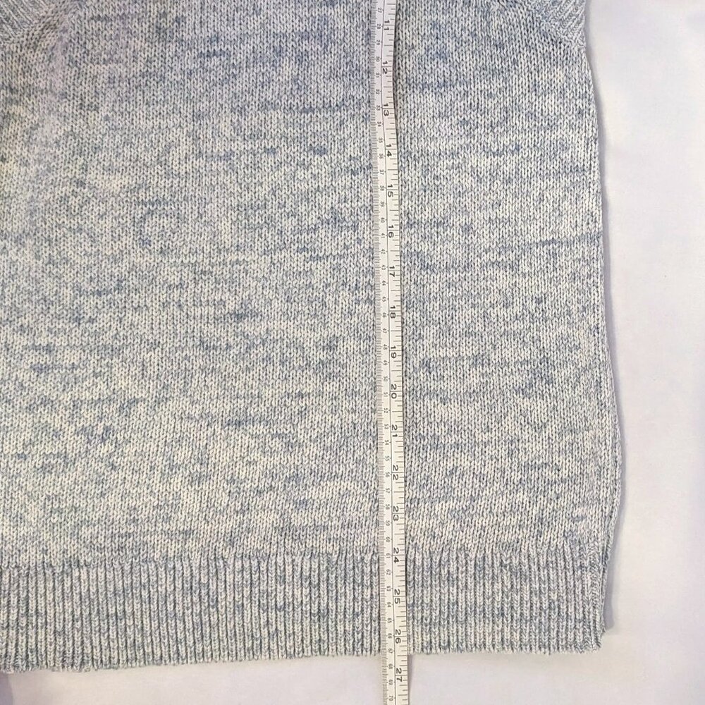 NWT LOFT |‎ Halter Sweater Tank Marled Light Blue Gray Knit Sleeveless | Small - Picture 10 of 11